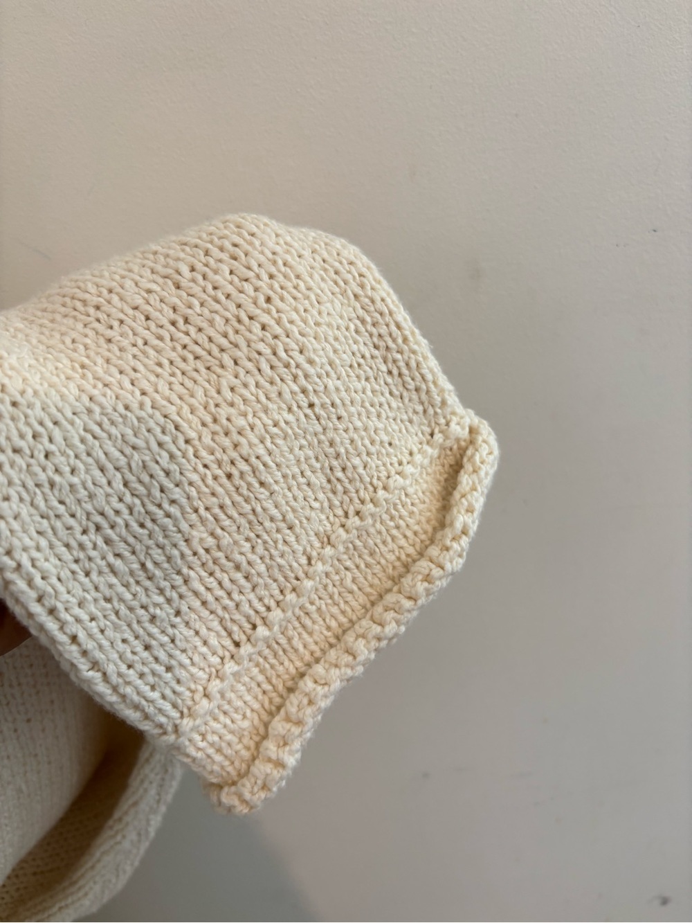 Anthropologie Pilcro Harlow Oversized Roll-Hem Sweater In Ivory Size XL NWT - Picture 9 of 11